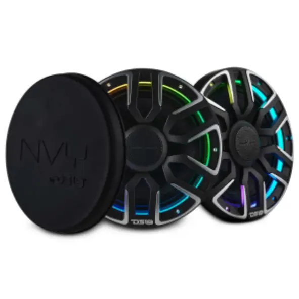 DS18 NVY-M8/BK 8" Marine Speakers | Digital RGB Pair