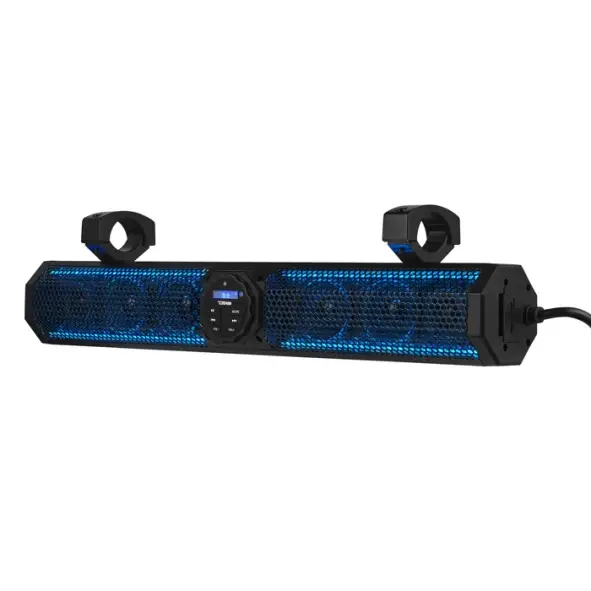 DS18 SB26BTXRGB 26" Marine Amplified Soundbar with Bluetooth, USB, AUX & RGB Lighting